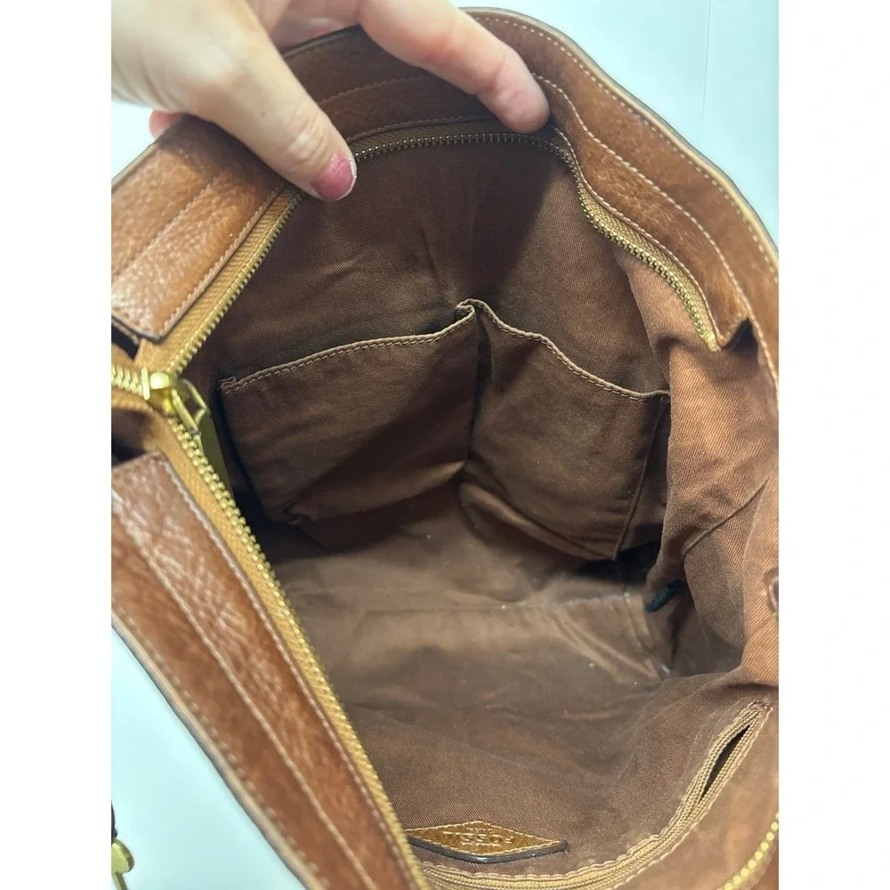 Fossil Maya Hobo Bag, Brown Leather Hobo Purse
